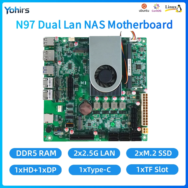 Yohirs NAS Motherboard Mini IT - огляд і ціна Mini Itx Dual 2.5G Nas Motherboard