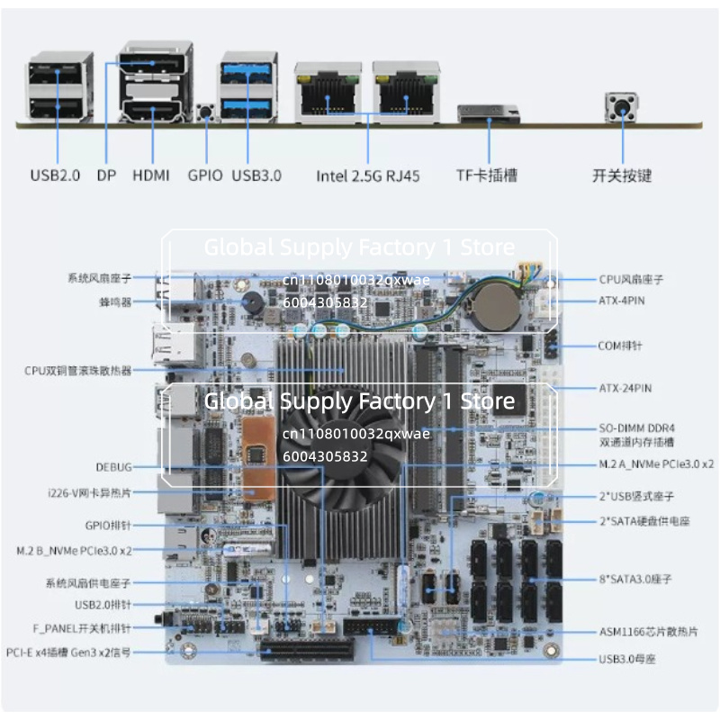 NAS Motherboard Mini ITX M11 w - огляд і ціна Mini Itx Dual 2.5G Nas Motherboard