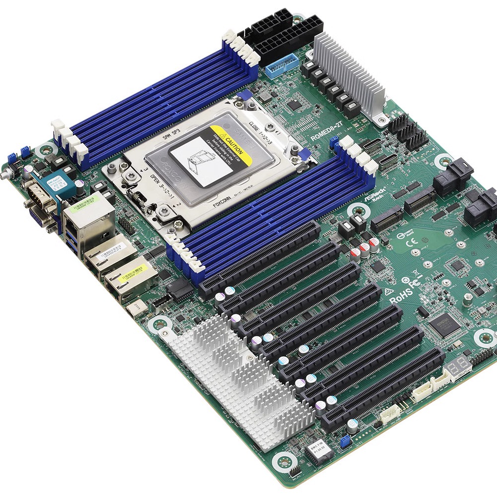 Original ASRock Rack ROMED8-2T - огляд і ціна Dual Socket Sp3 Epyc Motherboard