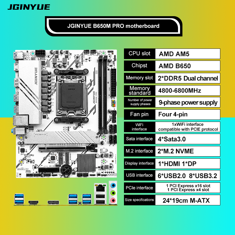 PRO B650M MATX AMD B650 DDR5 6 - огляд і ціна X870E Atx Motherboard